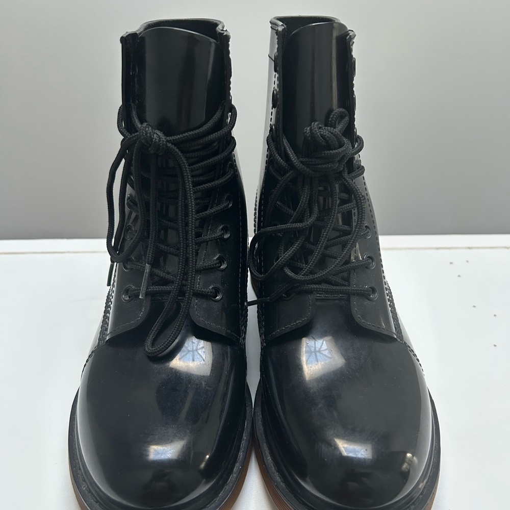 Design Lab Lord & Taylor Black Combat Boots